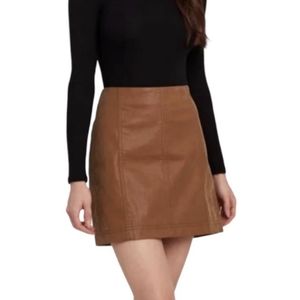 Free People Chestnut Modern Femme Mini Skirt